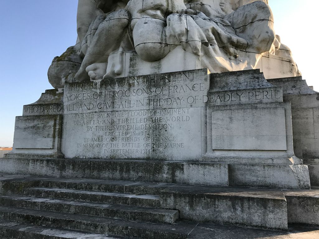 Inscription on the monument at Meaux